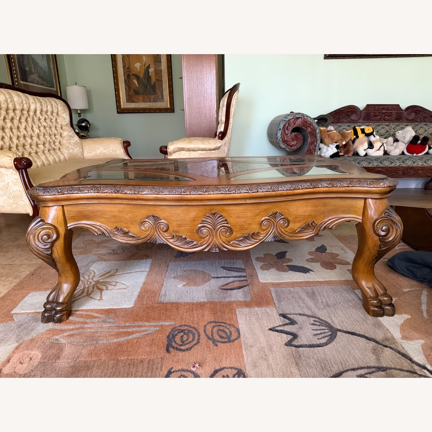 Vintage/Antique Finds Dark Brown Coffee Table - image-0
