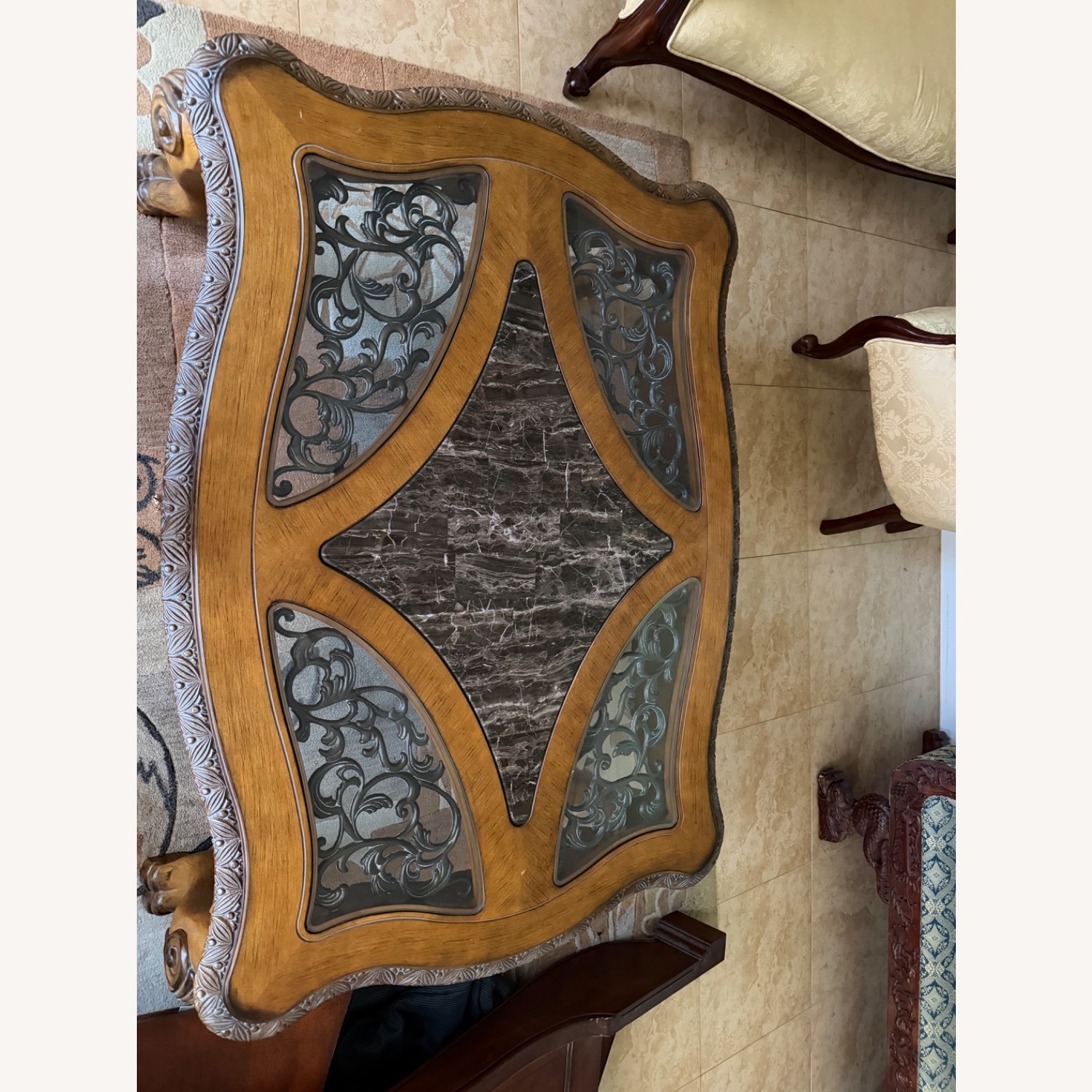 Vintage/Antique Finds Dark Brown Coffee Table - image-2