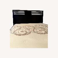 Macy's Black Wood Queen Bed