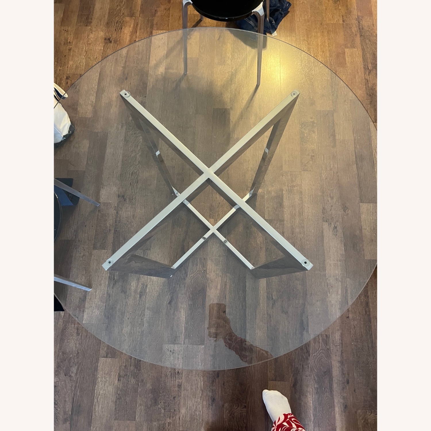 Mitchell Gold + Bob Williams 40” Modern Glass Top Dining Table - image-2