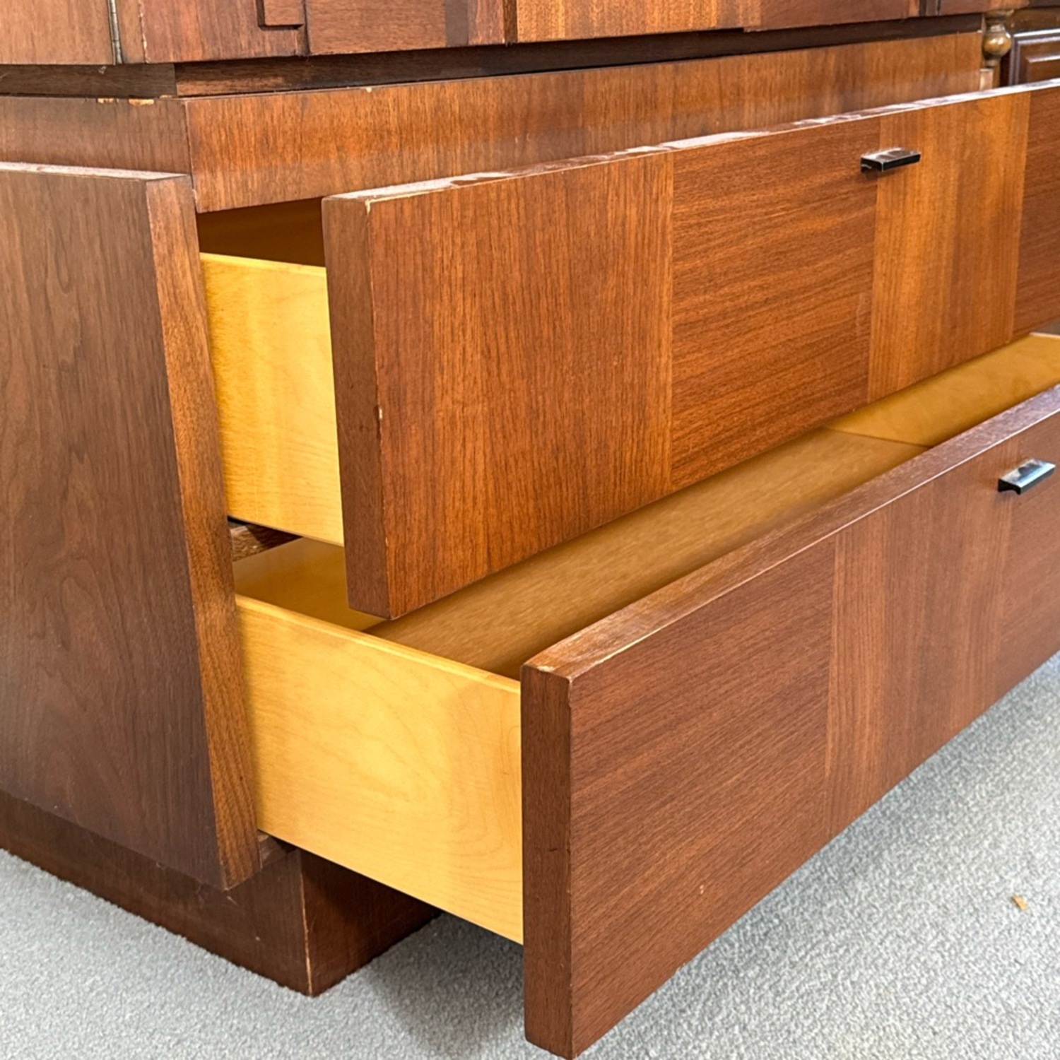 Lane Staccato Brutalist Mahogany Armoire  - image-3