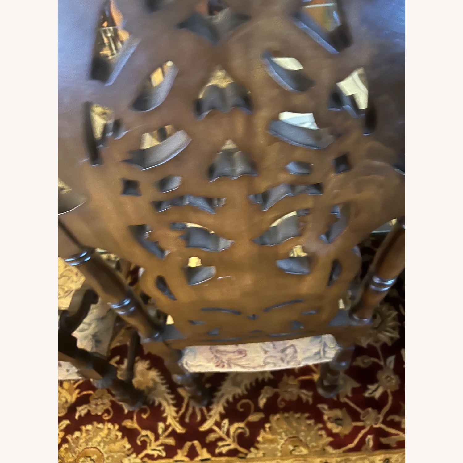 Custom Glass Top Table W 2 Solid Terrazo Columns - image-10