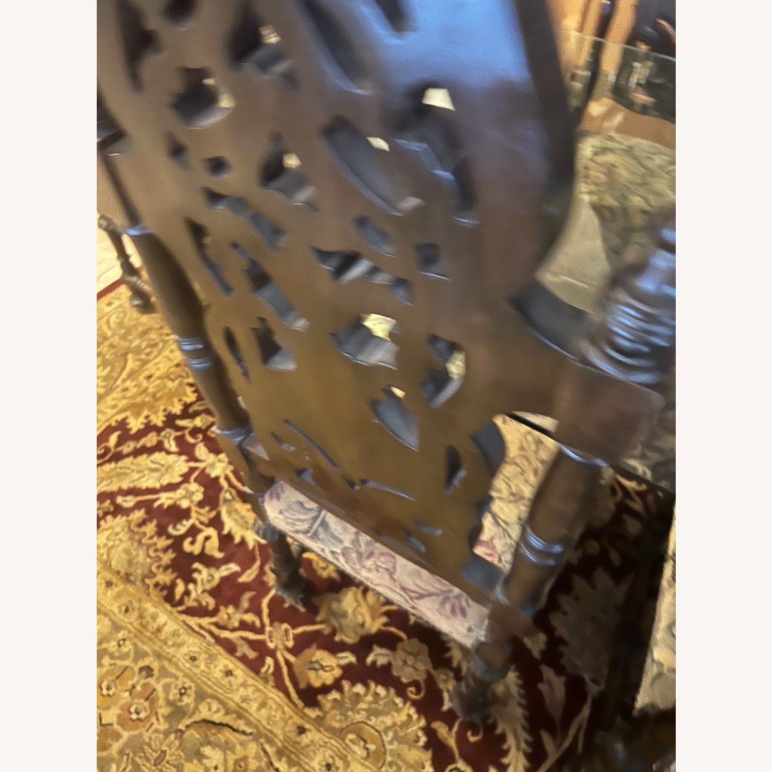 Custom Glass Top Table W 2 Solid Terrazo Columns - image-9