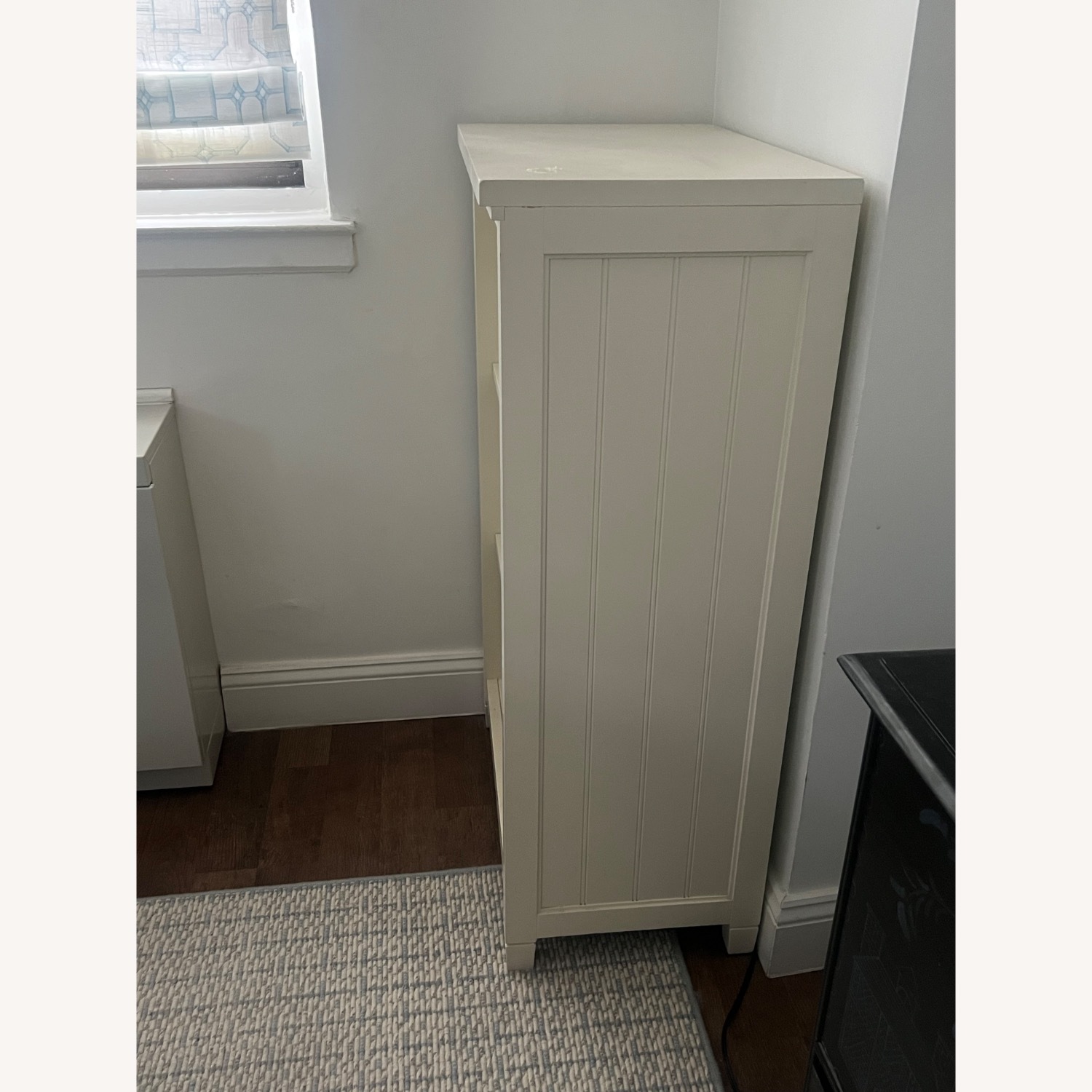 Pottery Barn Teen White Beaded 42" Tall Bookcase - image-5