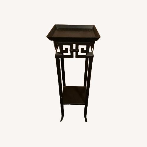 Used Greek Key Metal Side Table for sale on AptDeco