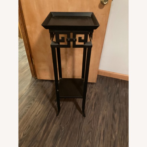Used Greek Key Metal Side Table for sale on AptDeco