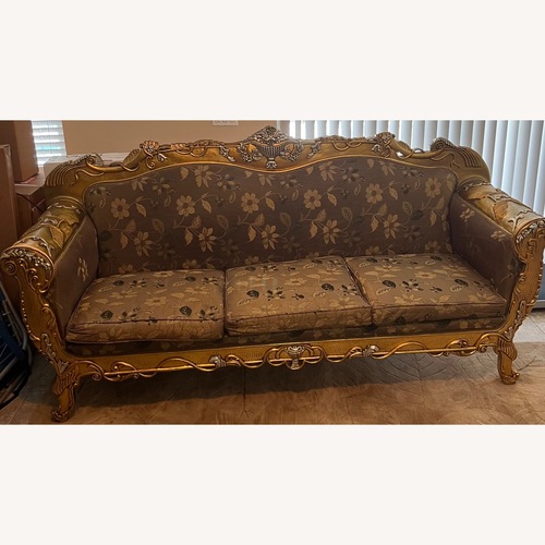 Used Gold Leaf Sofa for sale on AptDeco