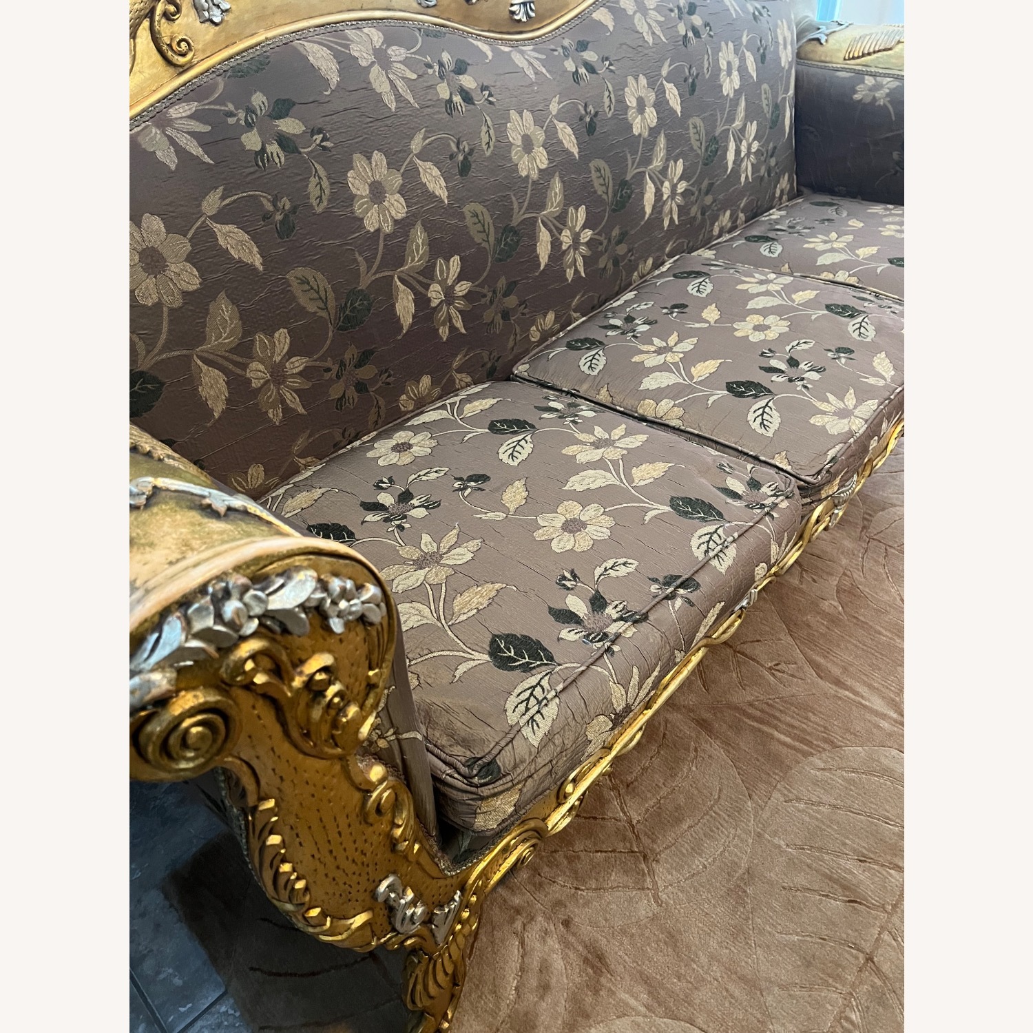 Gold Leaf Sofa - image-3