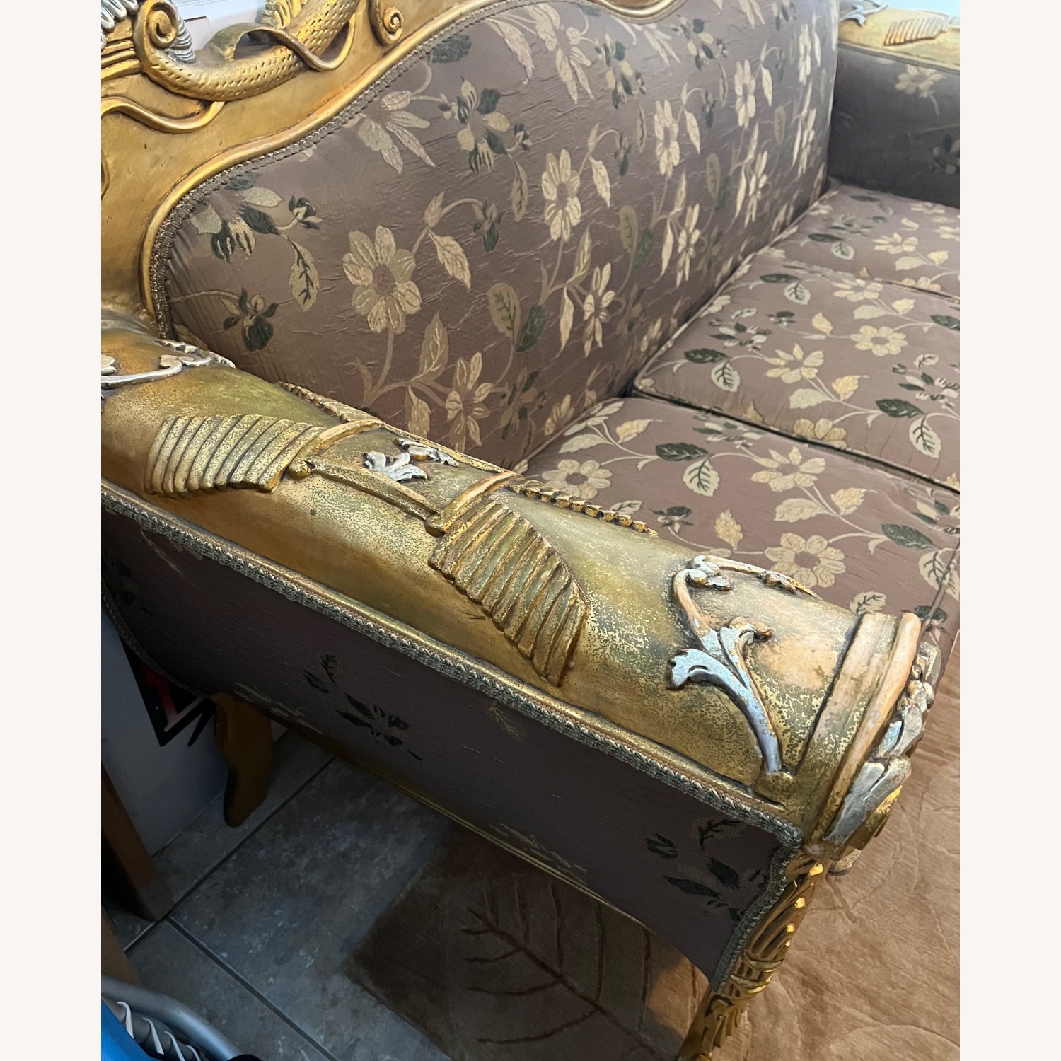 Gold Leaf Sofa - image-2