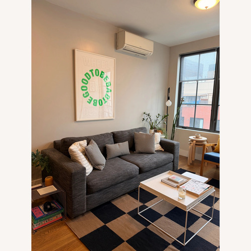 Used West Elm Urban Dark Gray Fabric 3+ Seater Sofa for sale on AptDeco