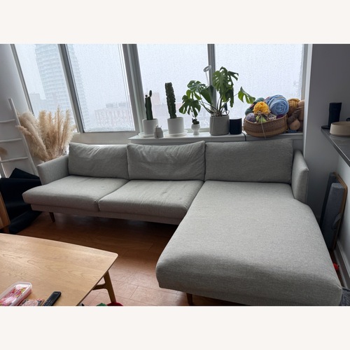 Used Article Light Gray 2 Piece Sectional for sale on AptDeco