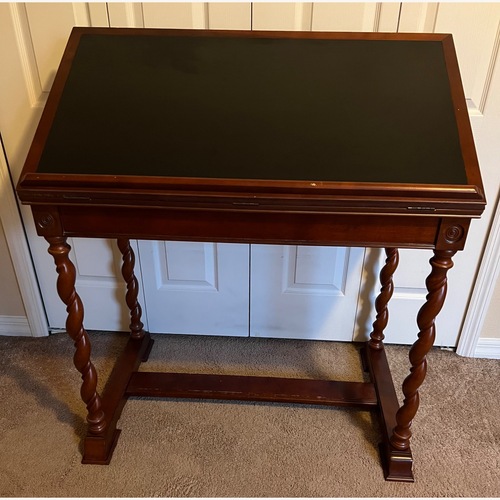 Used Cherry Wood Adjustable Drawing Desk for sale on AptDeco