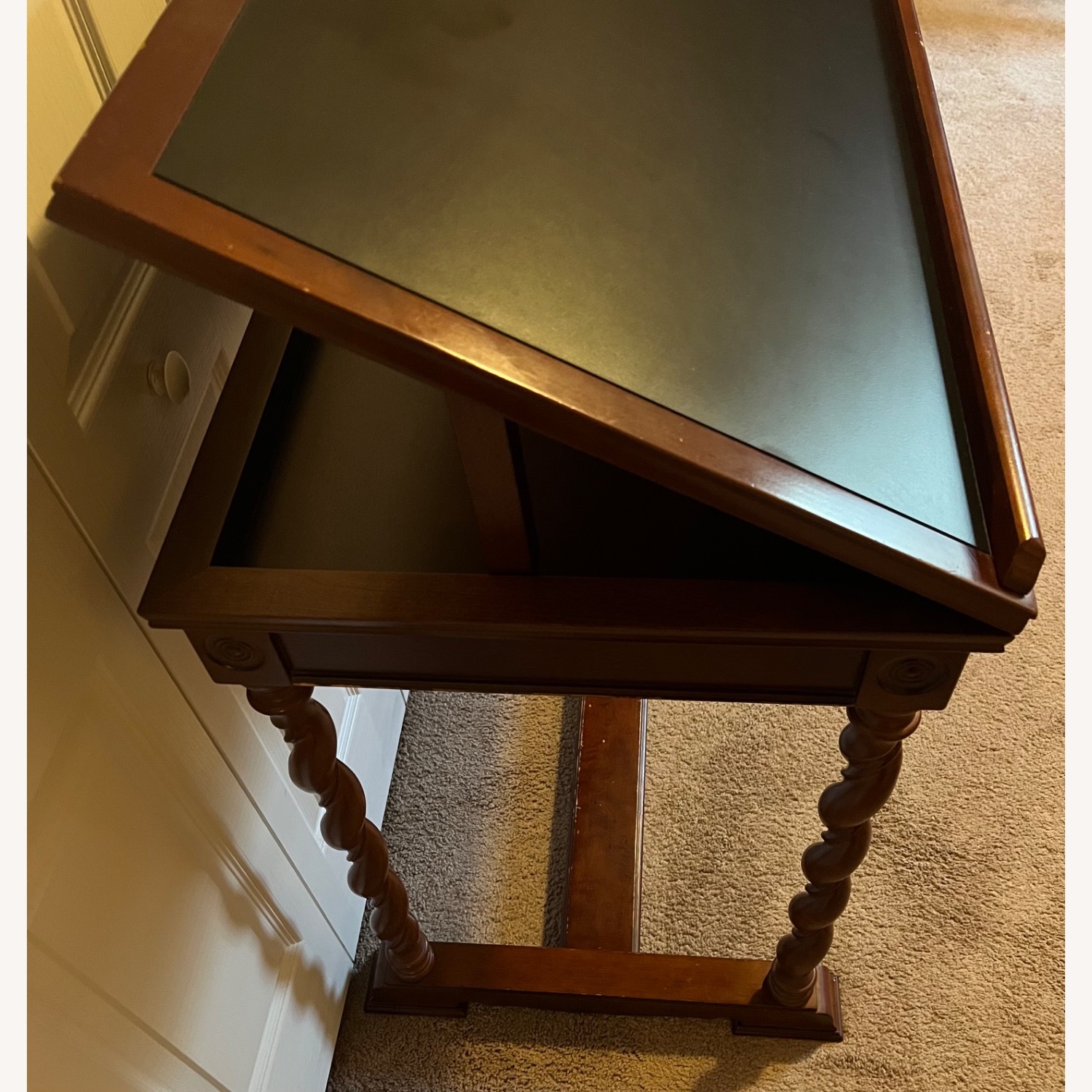 Cherry Wood Adjustable Drawing Desk - image-2