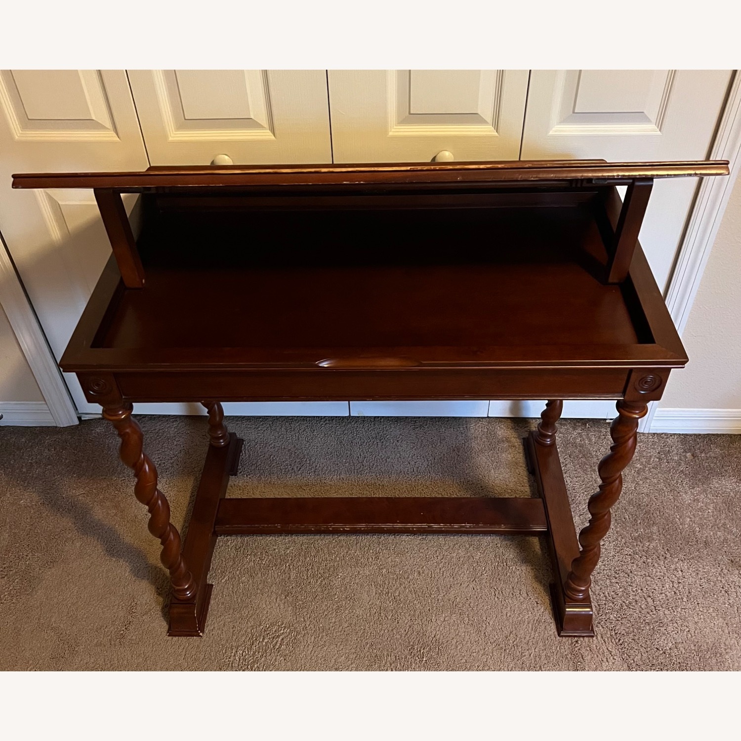 Cherry Wood Adjustable Drawing Desk - image-3