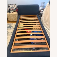Pair of Poliform Navy Twin Beds 