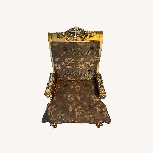 Used Gold Decorative Wood Frame Chairs  for sale on AptDeco