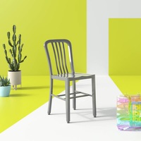 Wayfair Akins Light Gray Metal Dining Chairs