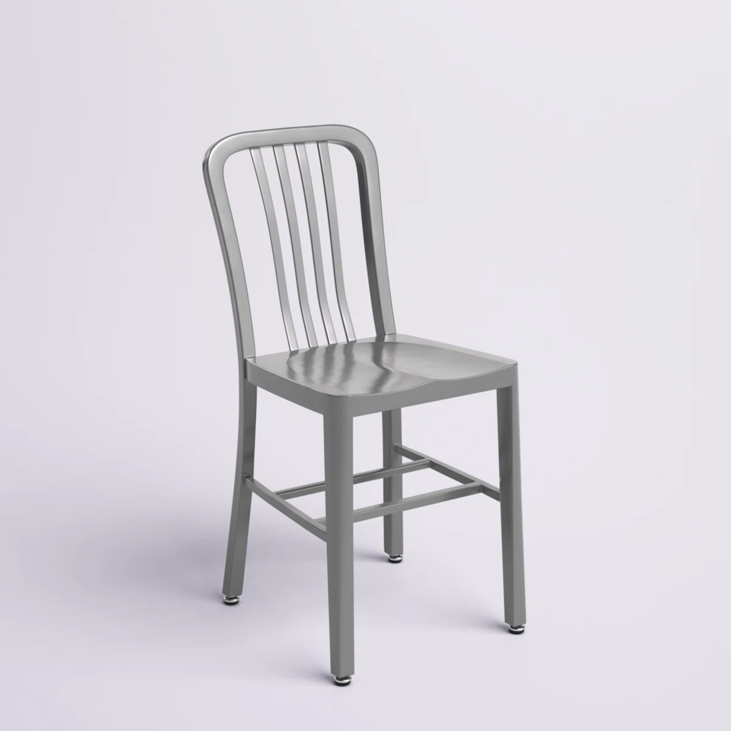 Wayfair Akins Light Gray Metal Dining Chairs - image-4