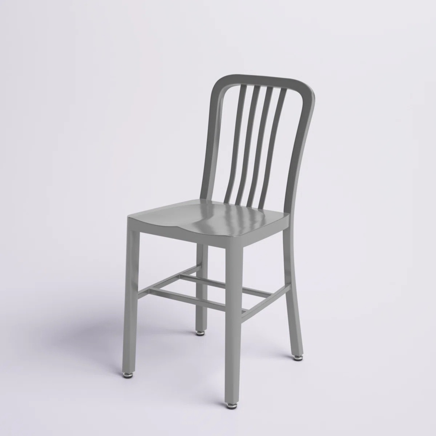 Wayfair Akins Light Gray Metal Dining Chairs - image-6