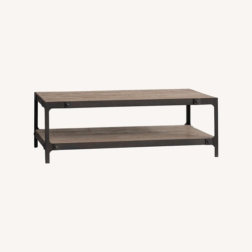 Used Pottery Barn Clint 52" Reclaimed Wood Coffee Table for sale on AptDeco