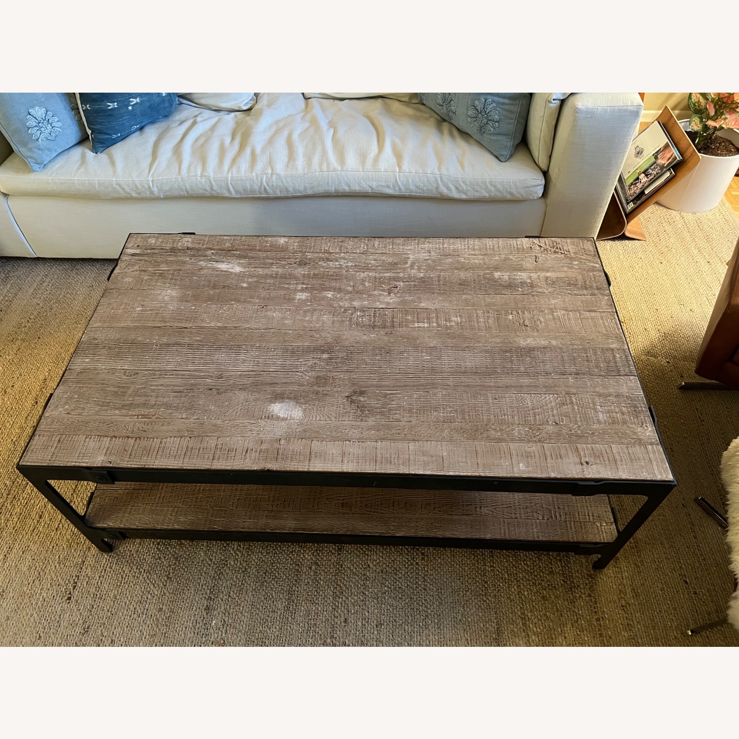 Pottery Barn Clint 52" Reclaimed Wood Coffee Table - image-5