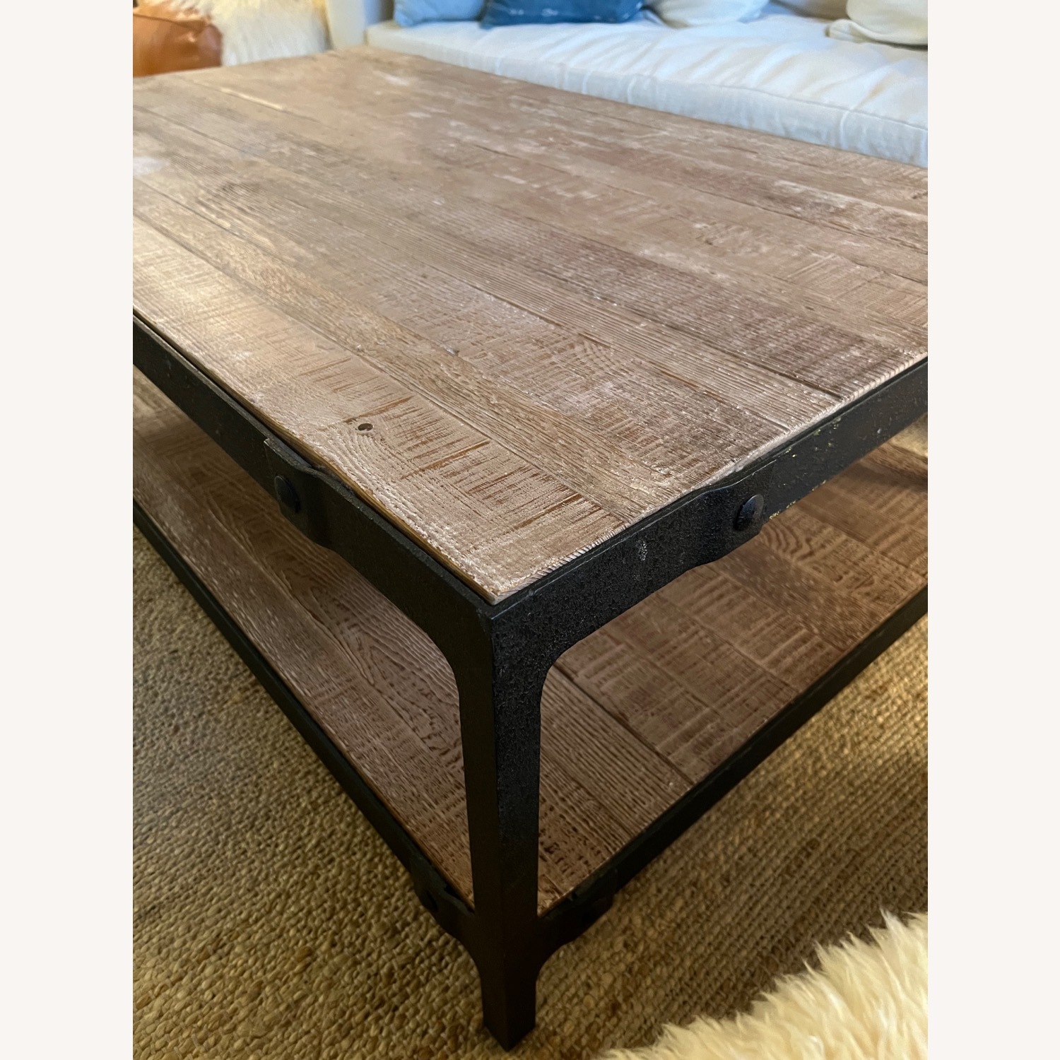 Pottery Barn Clint 52" Reclaimed Wood Coffee Table - image-12