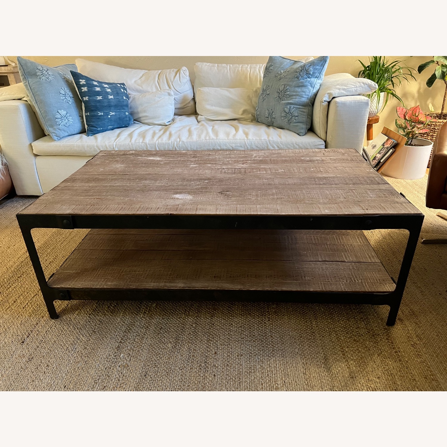 Pottery Barn Clint 52" Reclaimed Wood Coffee Table - image-8