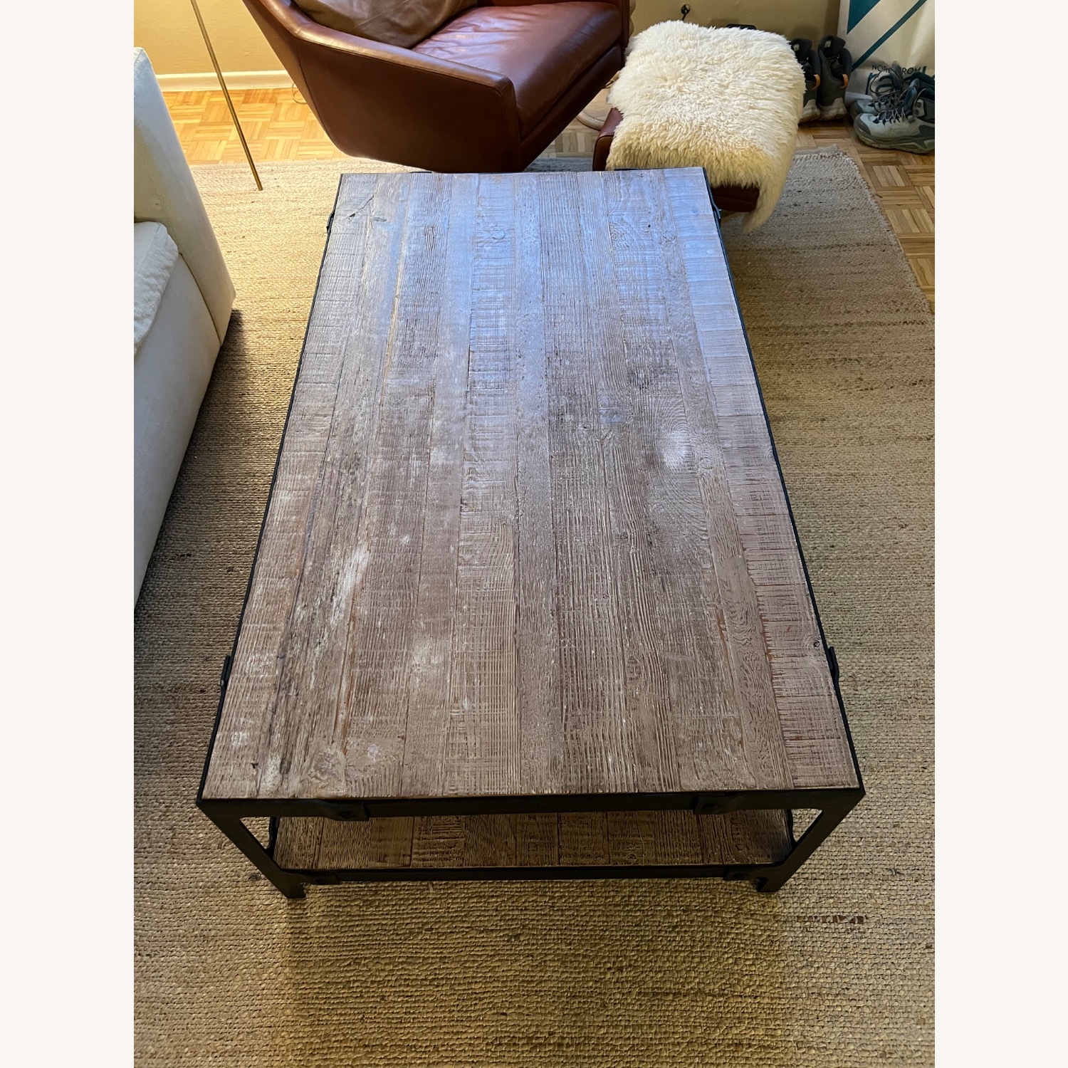 Pottery Barn Clint 52" Reclaimed Wood Coffee Table - image-6