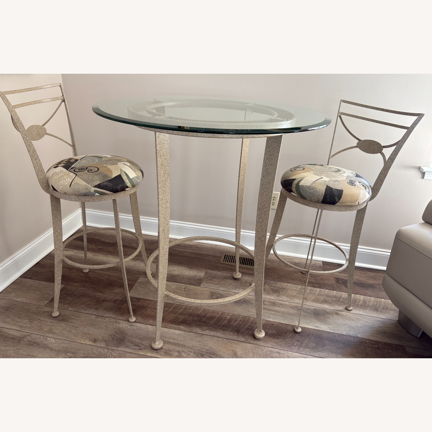 Natural Fabric Side Tables - image-1