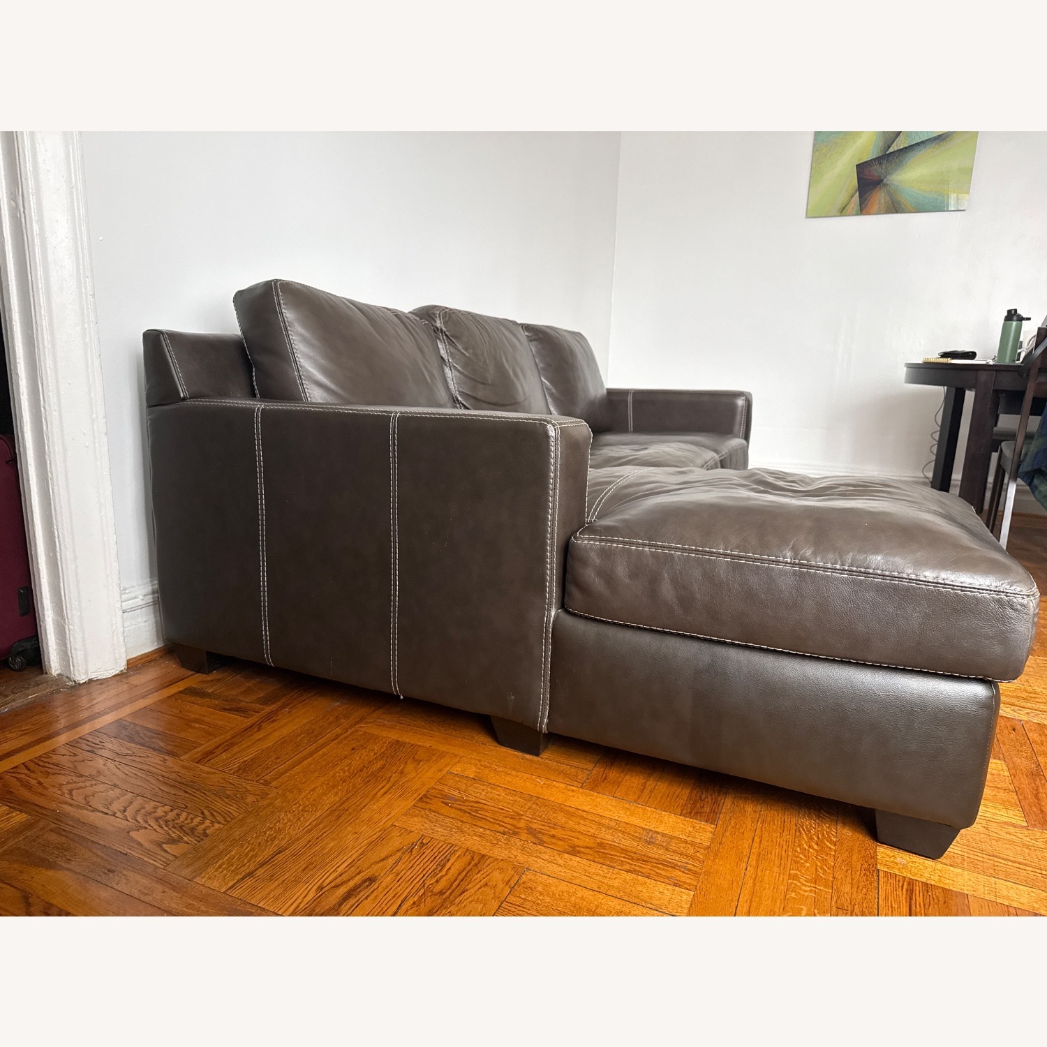 Raymour & Flanigan Anaheim Dark Brown 2 Piece Sectional - image-4