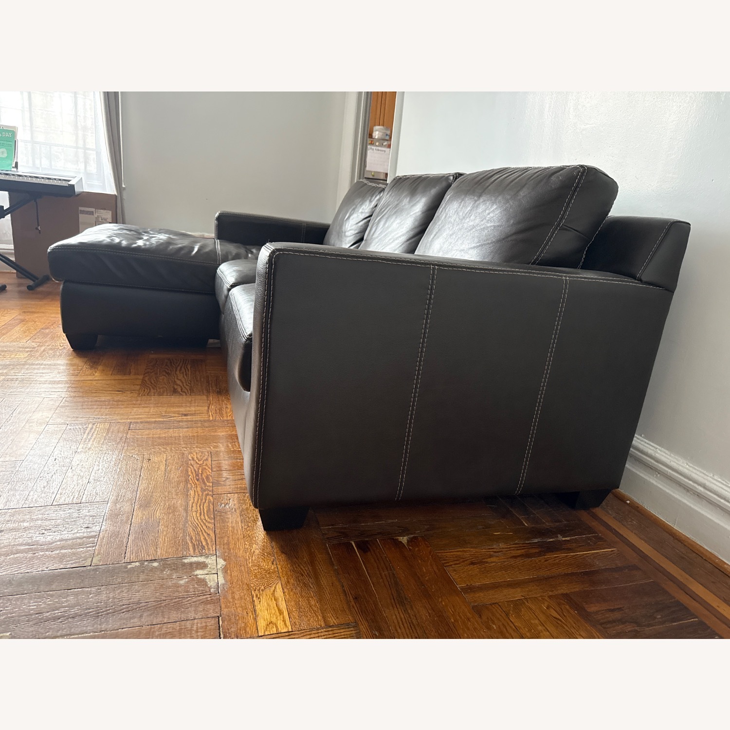 Raymour & Flanigan Anaheim Dark Brown 2 Piece Sectional - image-3