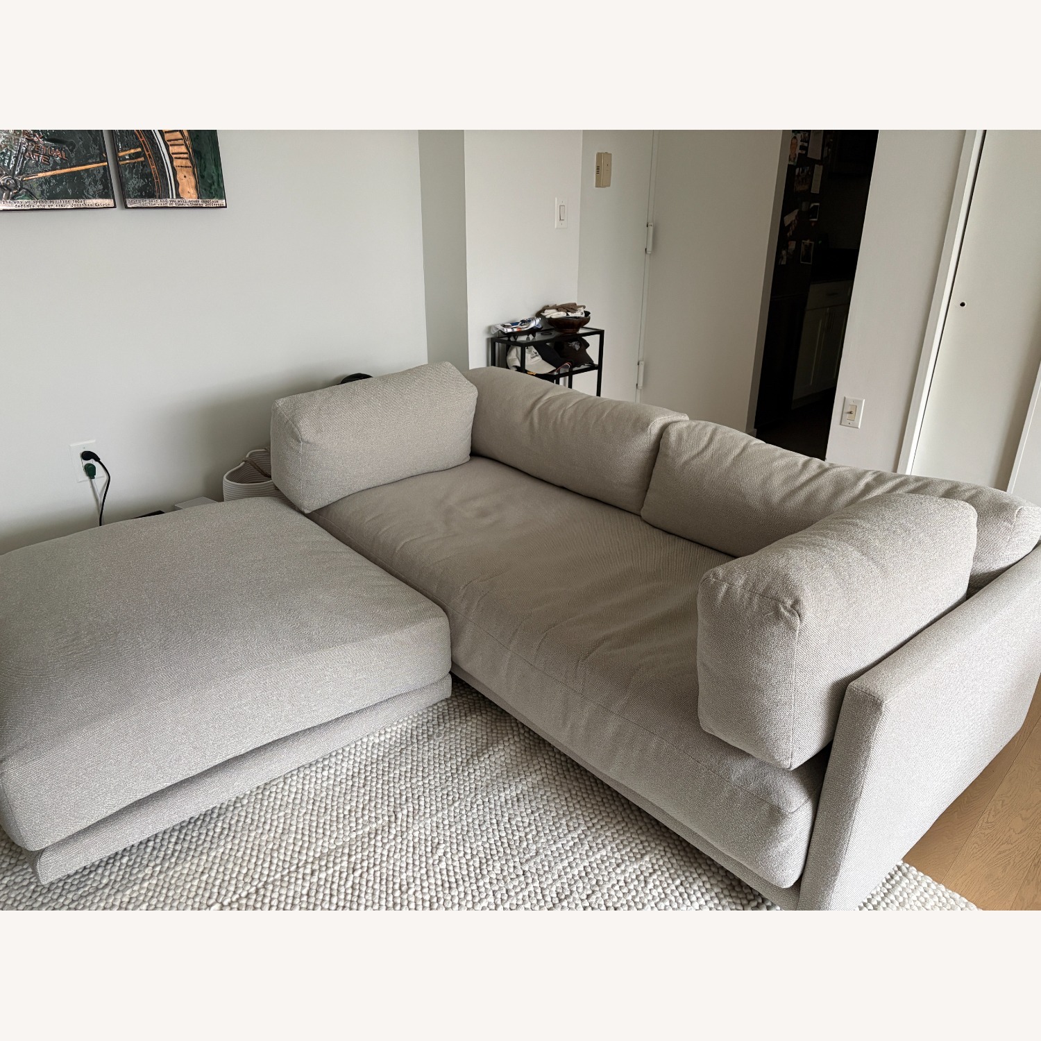 Blu Dot Sunday Sofa and Small Ottoman - image-1