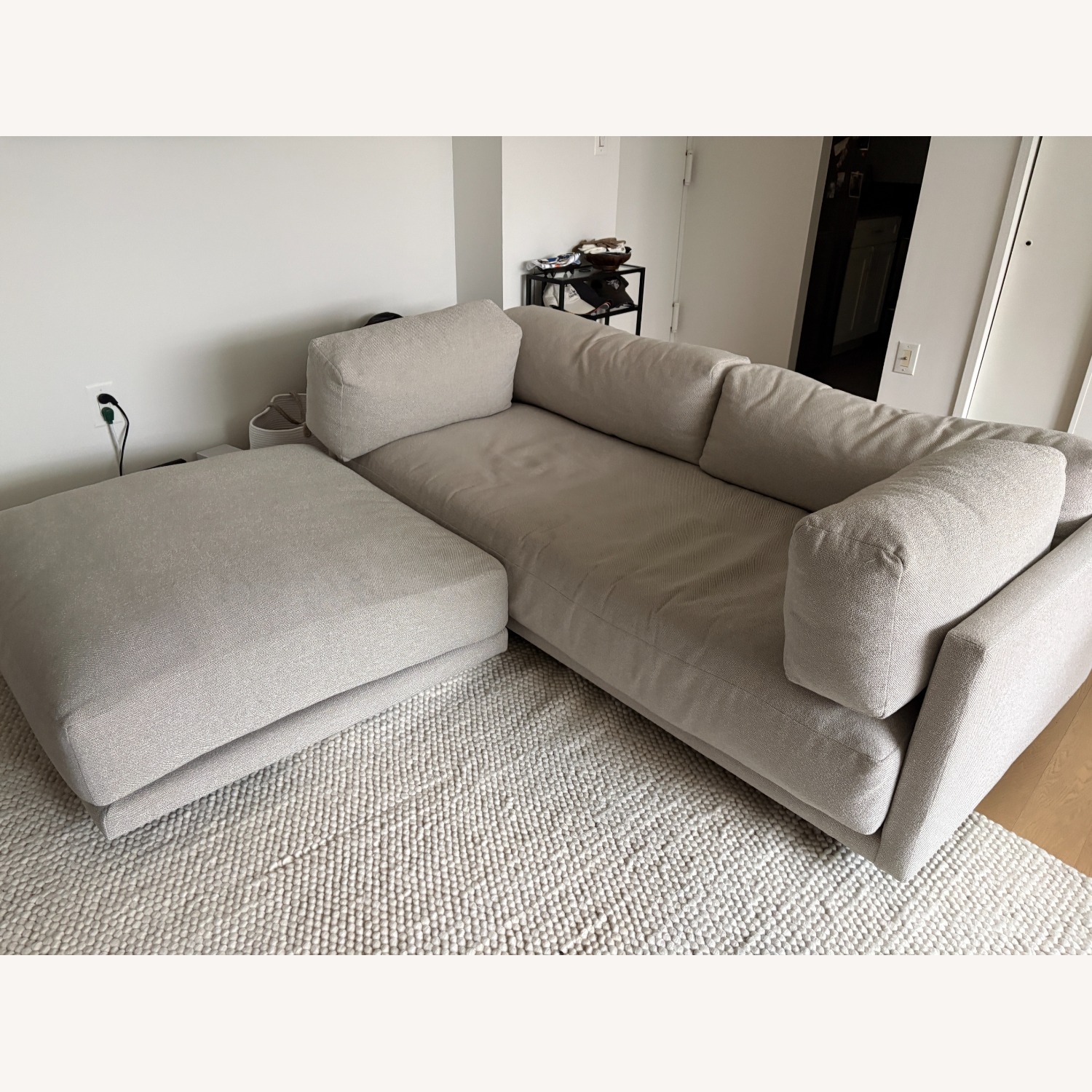Blu Dot Sunday Sofa and Small Ottoman - image-5
