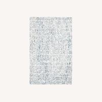 Capitola Hand Tufted Wool Rug, 6X9', Blue