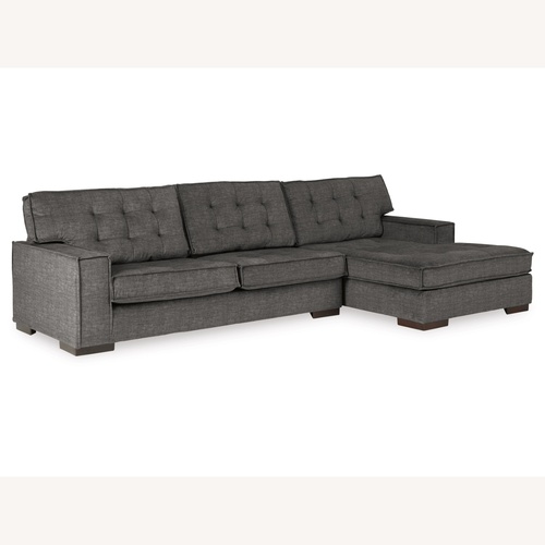Used Ashley Furniture Coulee Dark Gray 2 Piece Sectional for sale on AptDeco
