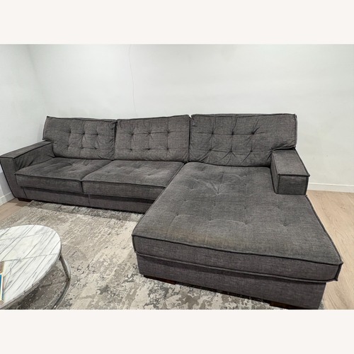 Used Ashley Furniture Coulee Dark Gray 2 Piece Sectional for sale on AptDeco