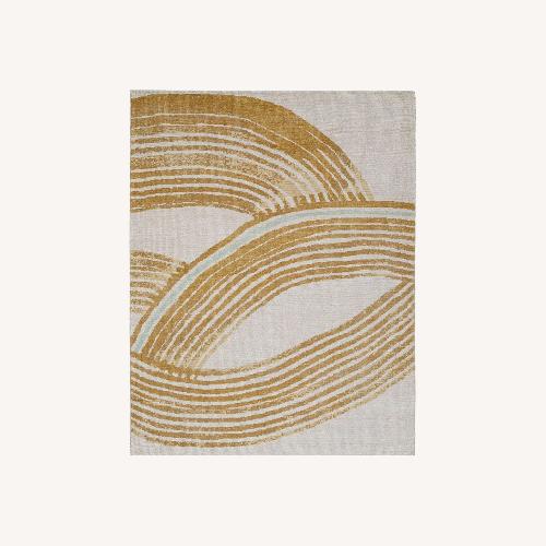 Used Nustory Crescent Rug Wool Area Rug & Rug Pad for sale on AptDeco