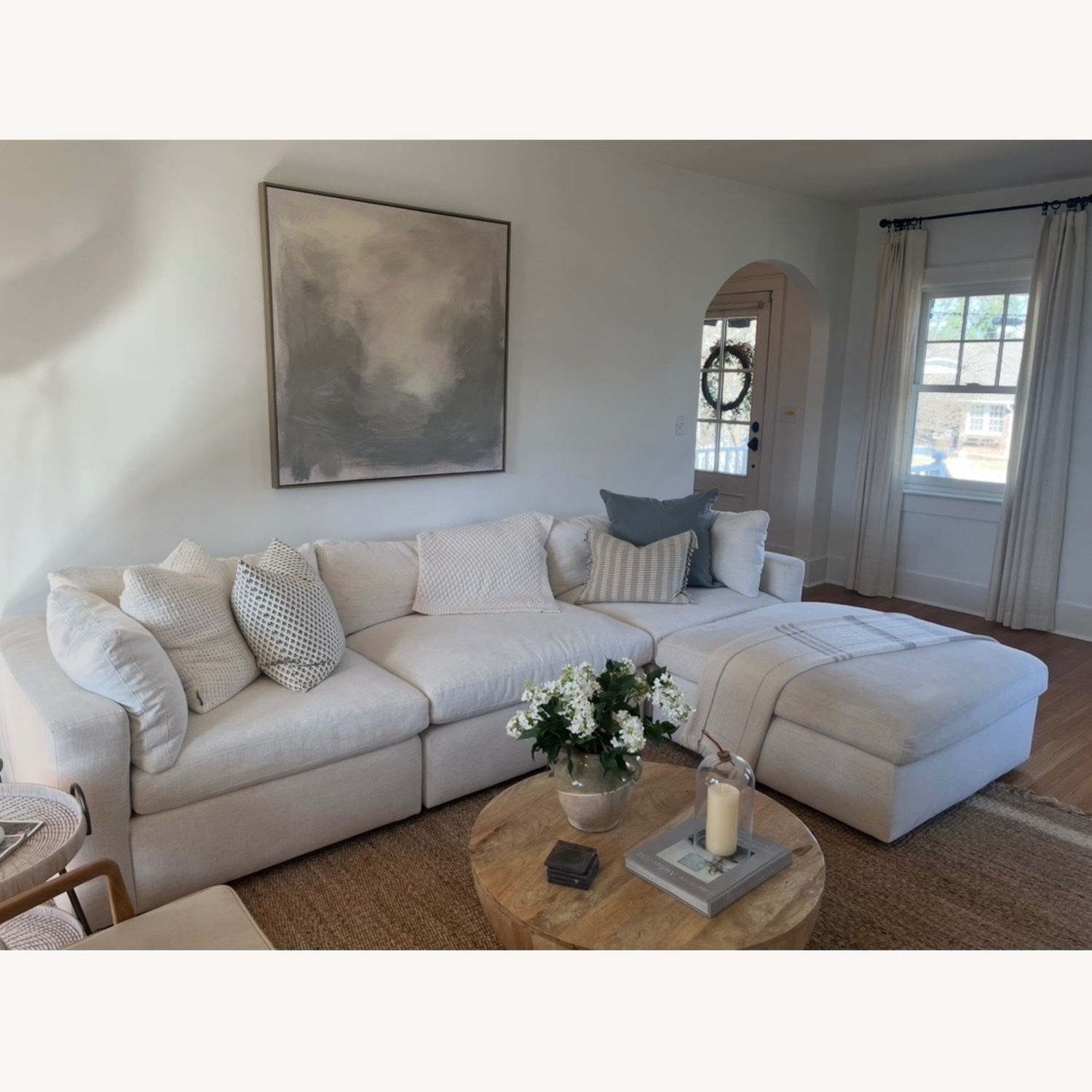 Arhaus White 3+ Piece Sectional - image-1