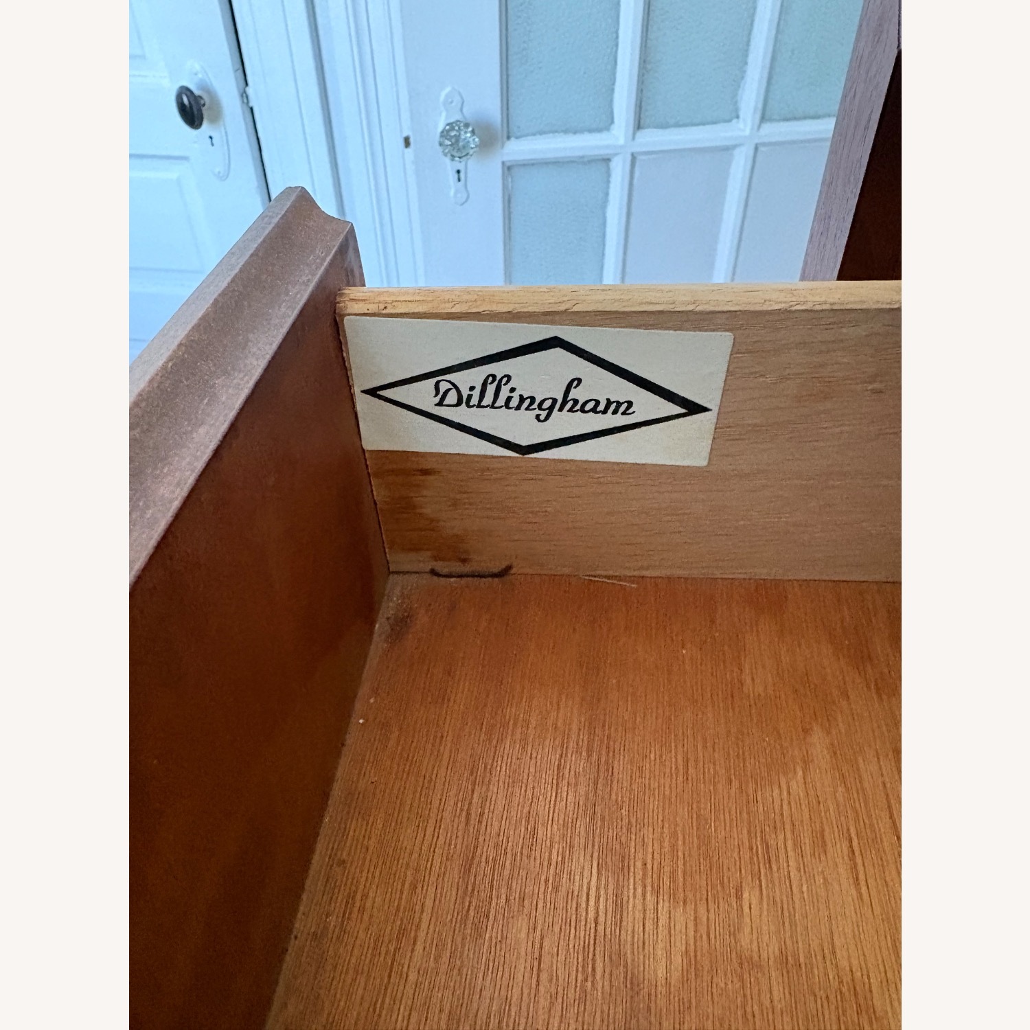 Vintage/Antique Dark Brown Wood Dresser - image-5