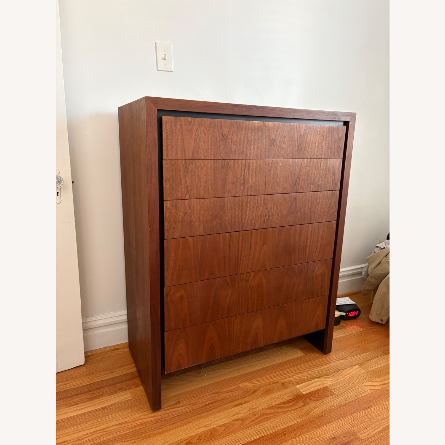 Vintage/Antique Dark Brown Wood Dresser - image-4