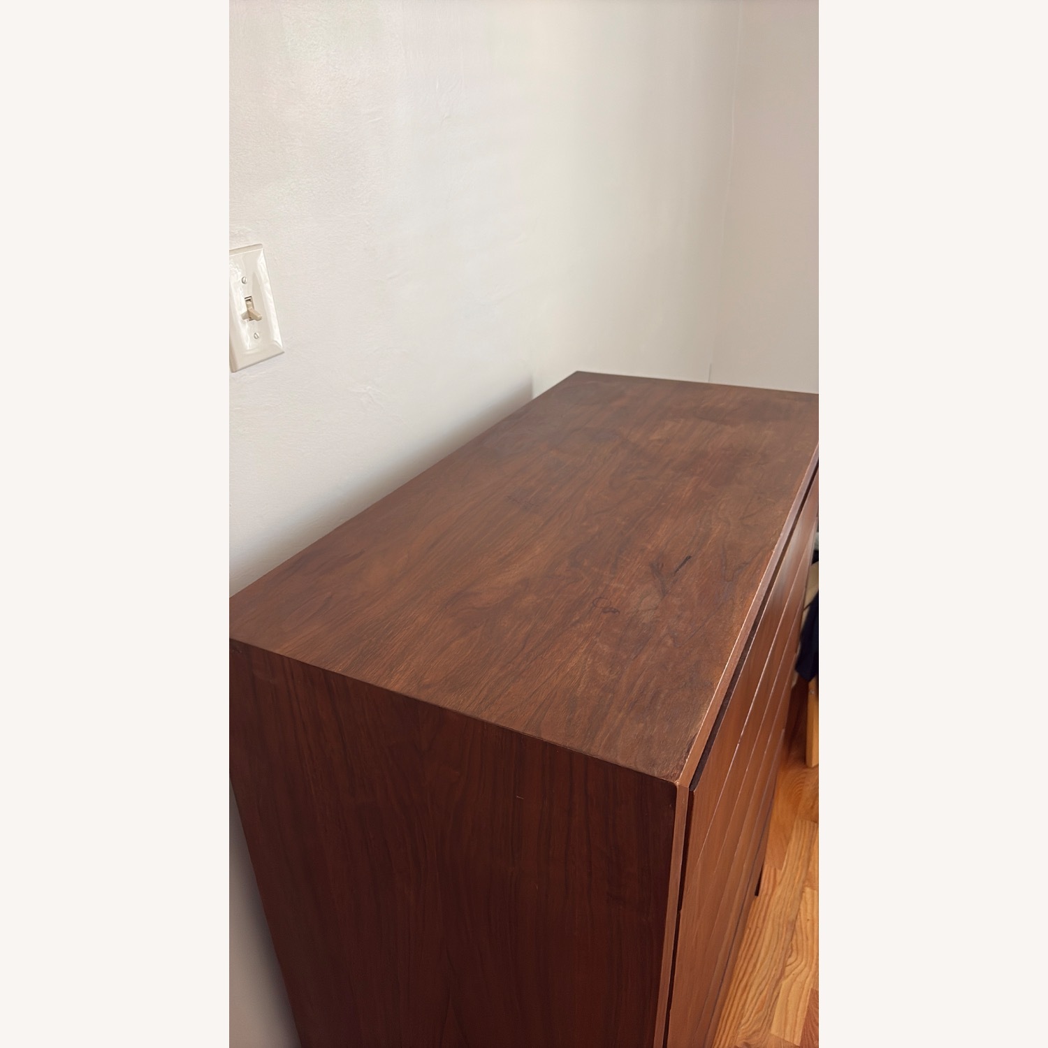 Vintage/Antique Dark Brown Wood Dresser - image-1