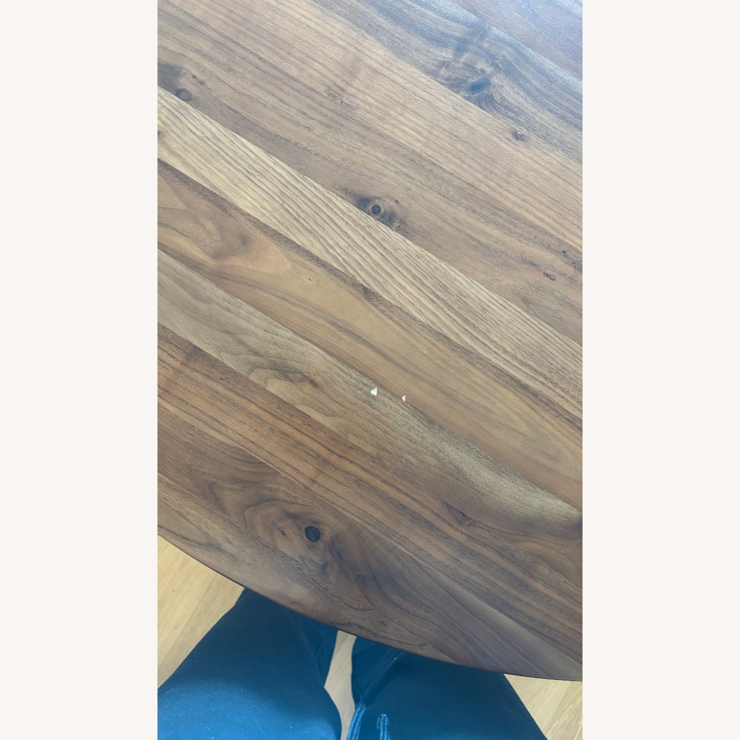 Mid Century Modern West Elm Dark Wood Dining Set - image-5