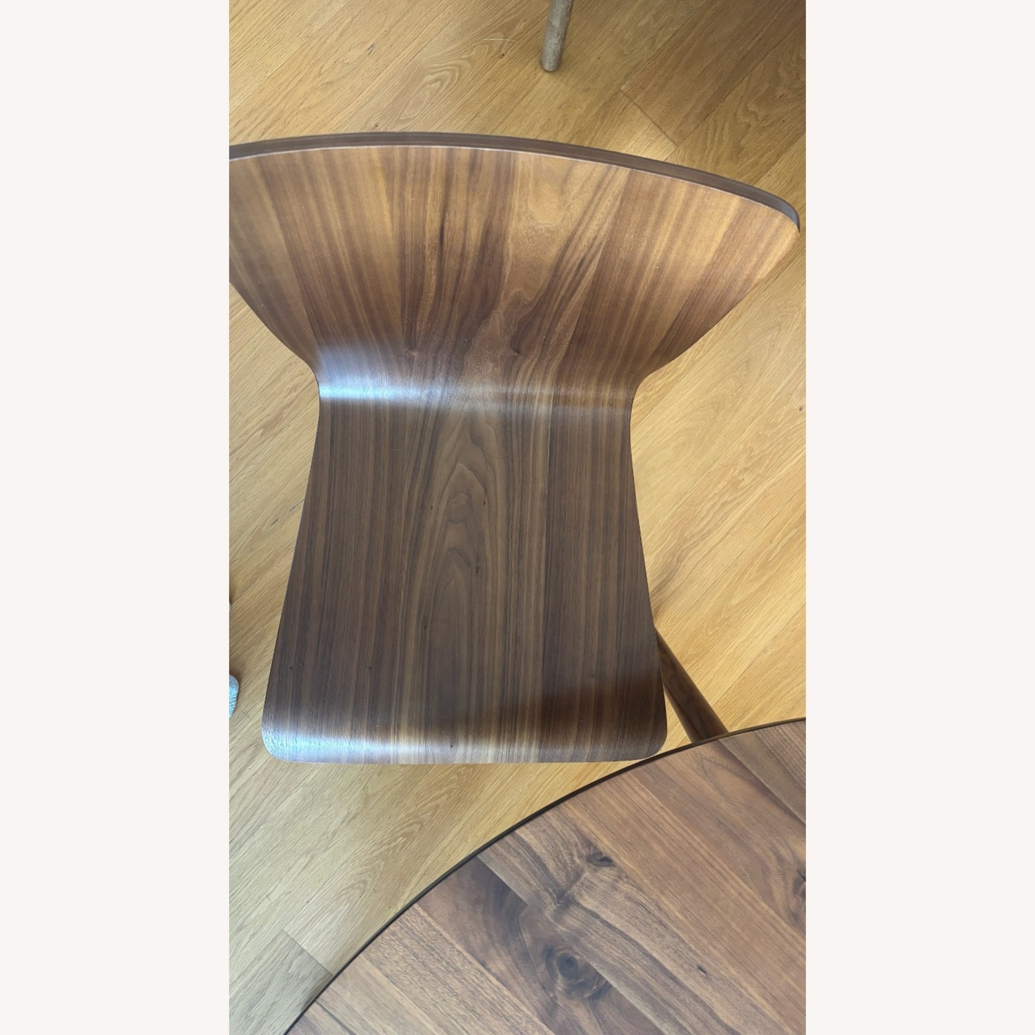 Mid Century Modern West Elm Dark Wood Dining Set - image-4
