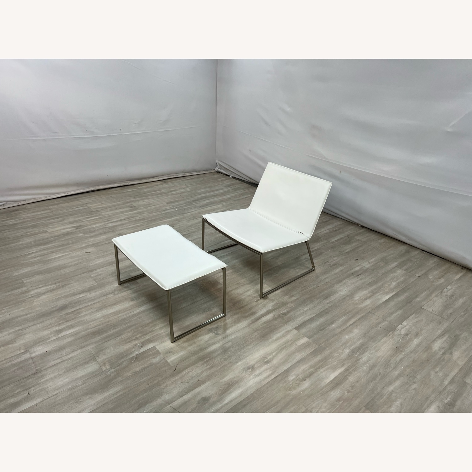 CB2 Triumph Lounge Chair & Ottoman - image-1