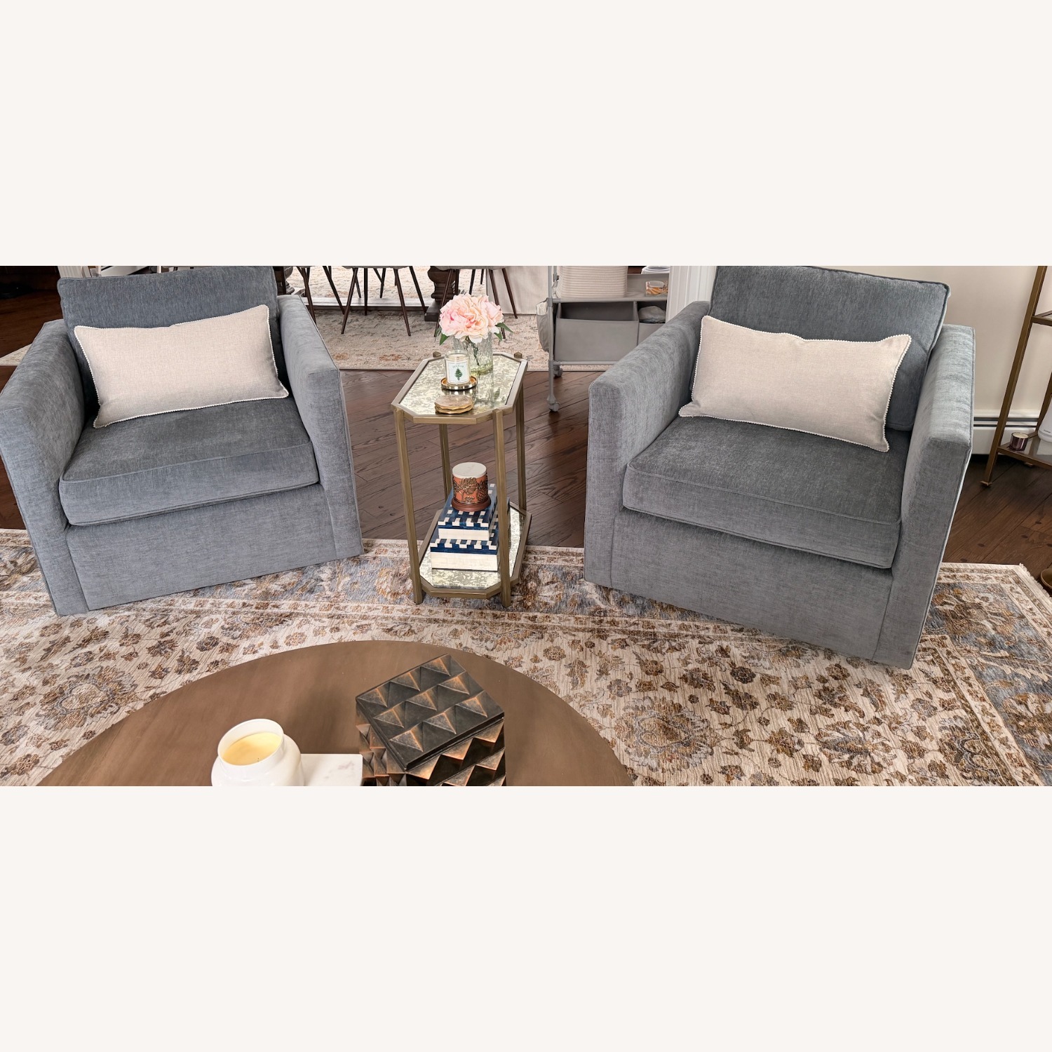 West Elm Harris Swivel Chairs (Set of 2) - image-6