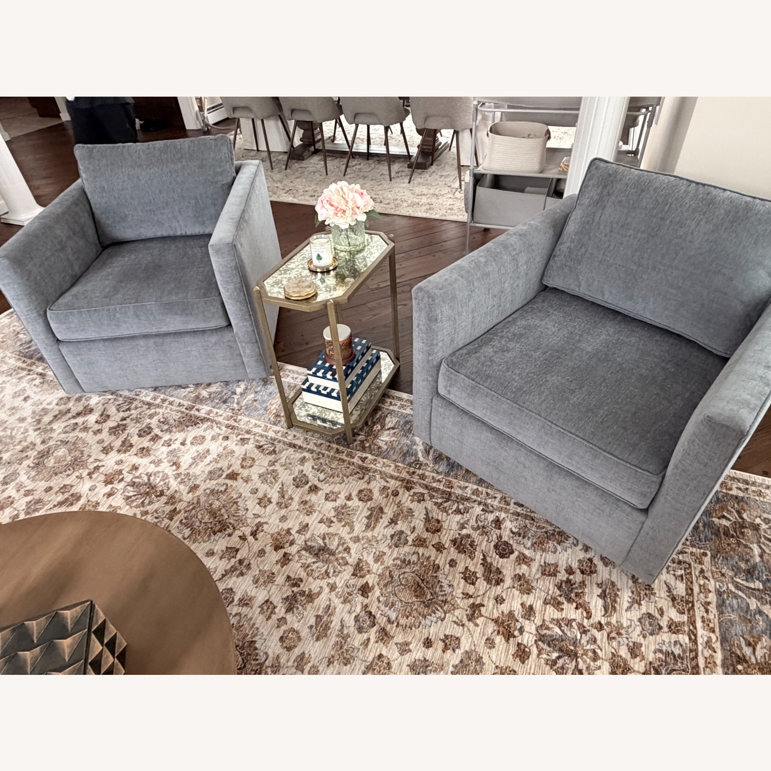 West Elm Harris Swivel Chairs (Set of 2) - image-7