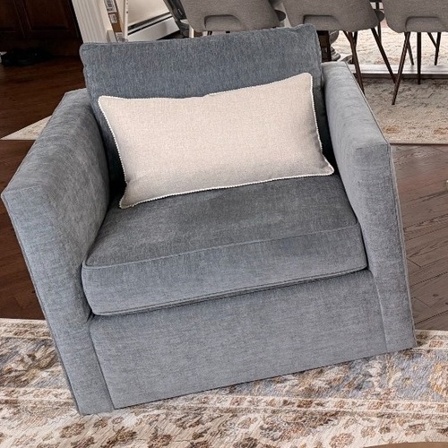 Used West Elm Harris Swivel Chairs (Set of 2) for sale on AptDeco