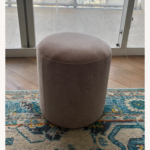 Used West Elm Auburn Pink Ottoman  for sale on AptDeco