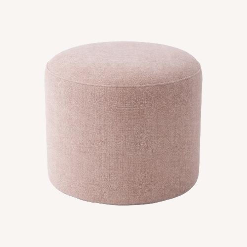 Used West Elm Auburn Pink Ottoman  for sale on AptDeco