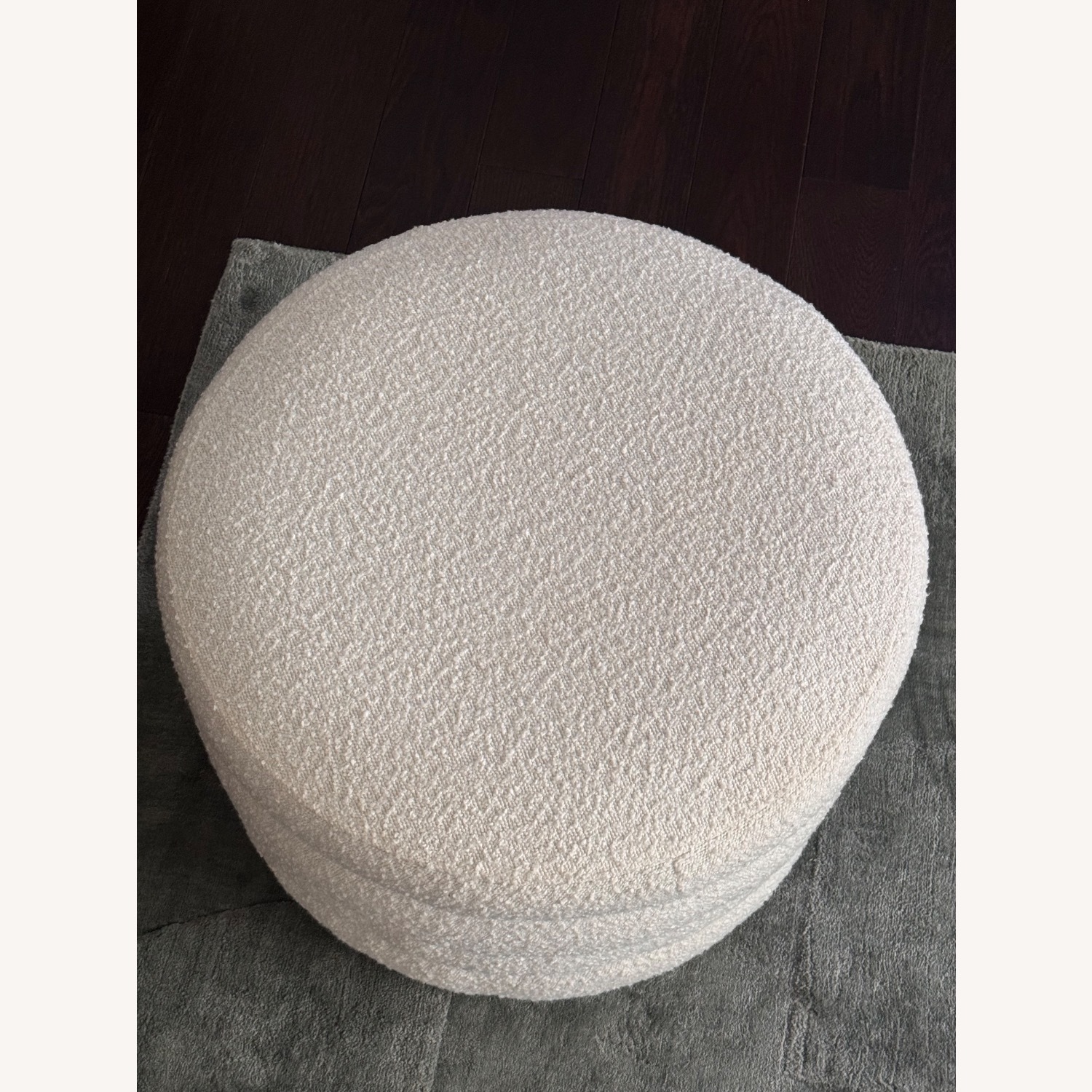 Wayfair Ashyiah White Boucle Stool - image-2